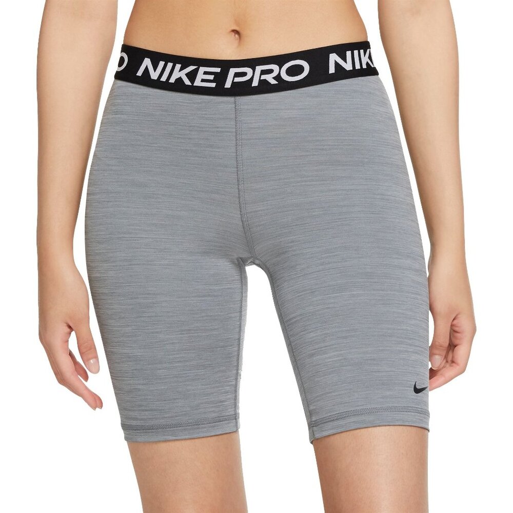 Nike Womens Pro 365 8 Compression Short CZ9840-084 Heather Gray Size XS Ex-Small